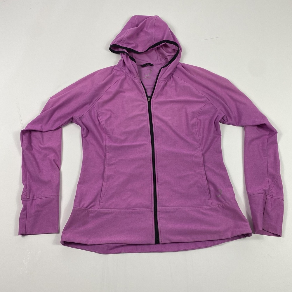 Zero Restriction Jacket Womens Medium Purple Full Zip Hooded Golf Performance